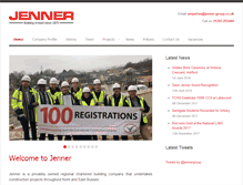 Tablet Screenshot of jenner-group.co.uk